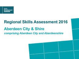 Aberdeen City and Shire - Skills Development Scotland