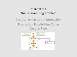 CHAPTER 2 The Economizing Problem