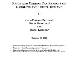 The Saliency of the BC Carbon tax