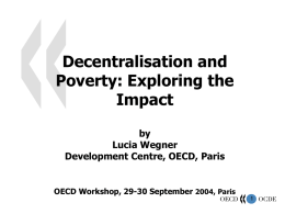 Decentralisation and Poverty