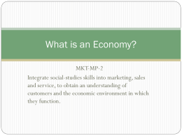 What is an Economy? - Effingham County Schools