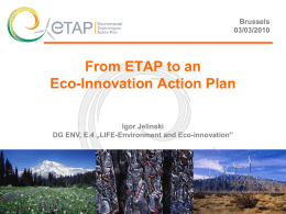Eco-Innovation Action Plan