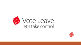 Vote Leave - Stretford Grammar School