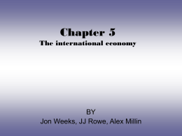 Chapter 5 The international economy