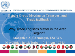 Why Trade Logistics Matter in the Arab Region?