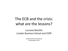 The ECB and the crisis lessons learned