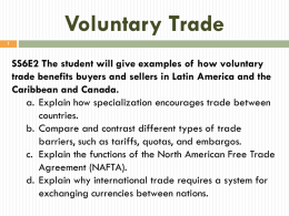 PowerPoint – Voluntary Trade and Economic Growth