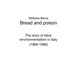 Bread and poison - Environmental Conflicts