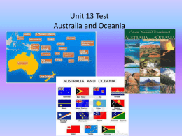 Unit 13 Test Australia and Oceania