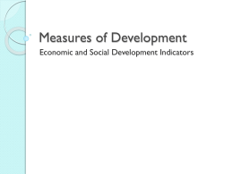 Human Development Indicatorsx