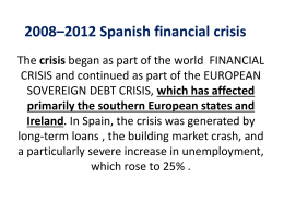 2008–2012 Spanish financial crisis From Wikipedia, the free