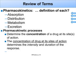 Drug Therapy in Pediatric Patients