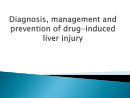 Diagnosis, management and prevention of drug