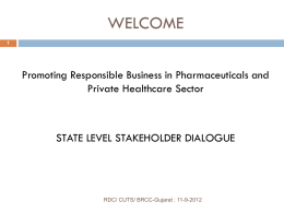 Promoting Responsible Business in Pharmaceuticals