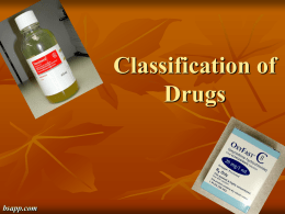 Classification of Drugs