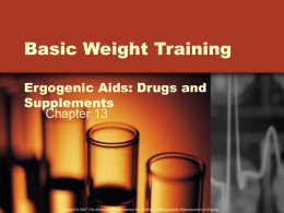 Basic Weight Training Getting Started: The Basics