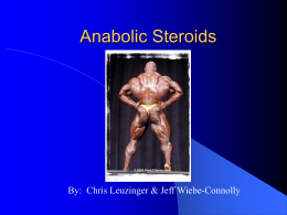 Anabolic Steroids - U of L Class Index