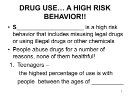 Powerpoint Drugs - North Allegheny School District