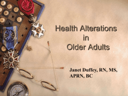 Alterations in Neurological Systems of Older Adults