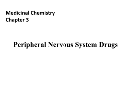 Chapter 3 Peripheral nervous system drugs
