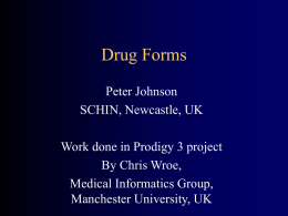 Drug form taxonomy