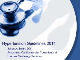 Hypertension Guidelines 2014