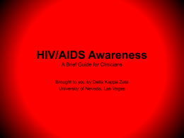 HIV/AIDS Awareness - Marriage & Family Therapy