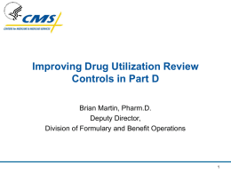 Improving Drug Utilization Review Controls in