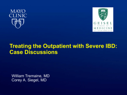 Case Discussions - Advances in Inflammatory Bowel Diseases