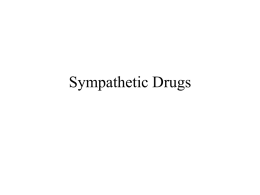 Sympathetic Drugs