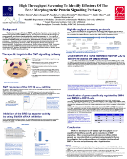 Poster: CV Med - Target Discovery Institute