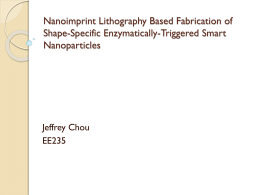 Nanoimprint Lithography Based Fabrication of Shape