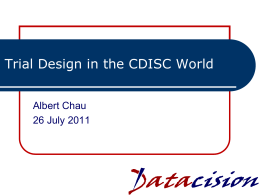 201107 CDISC ESUG-TC Trial Design