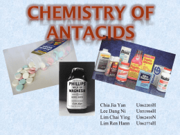 Chemistry of antacids(2)