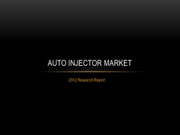 Auto Injector Market