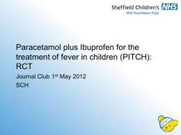Paracetamol plus ibuprofen for the treatment of fever in children