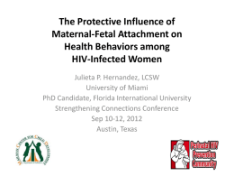 The Protective Influence of Maternal