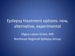 New and alternative epilepsy treatments: Olgica Laban