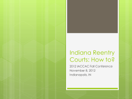 Indiana Reentry Courts