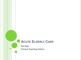 Acute Elderly Care - Mededcoventry.com