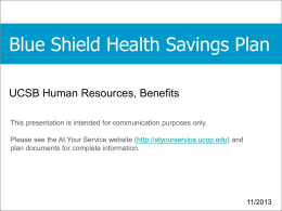 Blue Shield Health Savings Plan