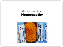Homeopathy - ZaidanClinic