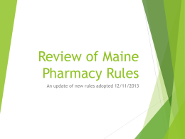 Maine Law Update