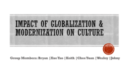 Impact of Globalization & Modernization on Culture