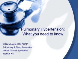 Pulmonary Hypertension: What you need to know
