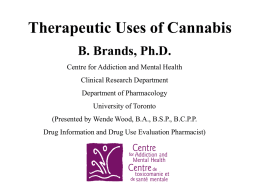 Cannabis Lecture - Individual.utoronto.ca