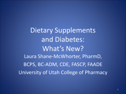 What`s New? - American Association of Diabetes Educators of Utah