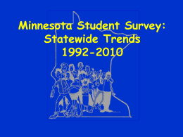 1992-2010 MSS Trends - Minnesota Department of Health