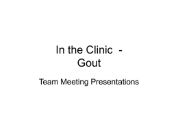 In the Clinic - Gout - Jacobi Medical Center