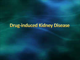 Drug-induced Kidney Disease